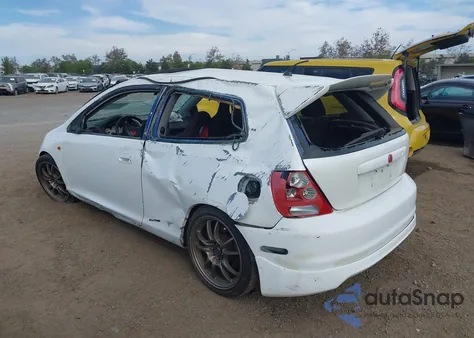 2003 Honda Civic Si из США, поврежденный, VIN SHHEP33533U401380